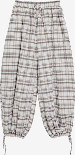 Bershka Housut koossa 34 värissä vaaleansininen / suklaa / tummanoranssi / valkoinen, Tuotenäkymä