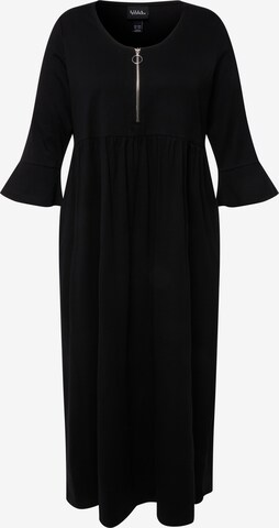 Robe Ulla Popken en noir : devant