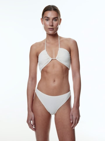 EDITED - Triángulo Top de bikini 'Heide' en blanco: frente