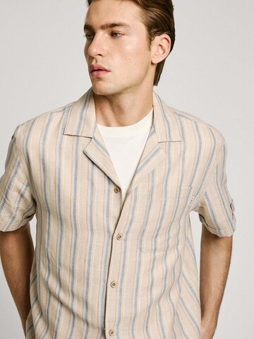 Pepe Jeans Regular fit Button Up Shirt 'Altea' in Beige
