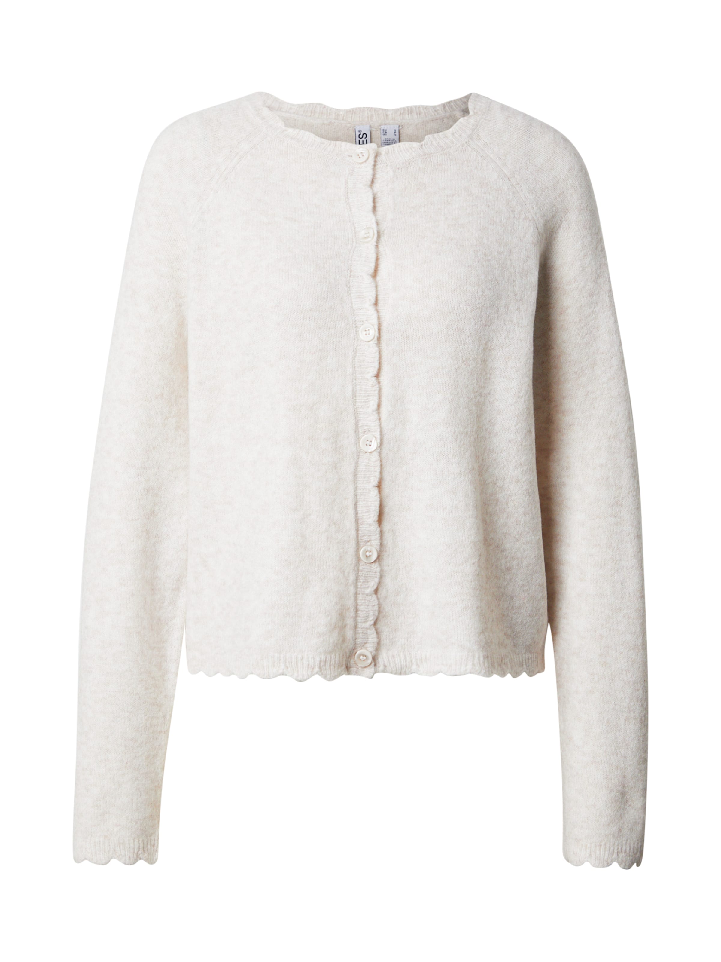 PIECES Strickjacke 'PCRath' in Beige: Vorderseite