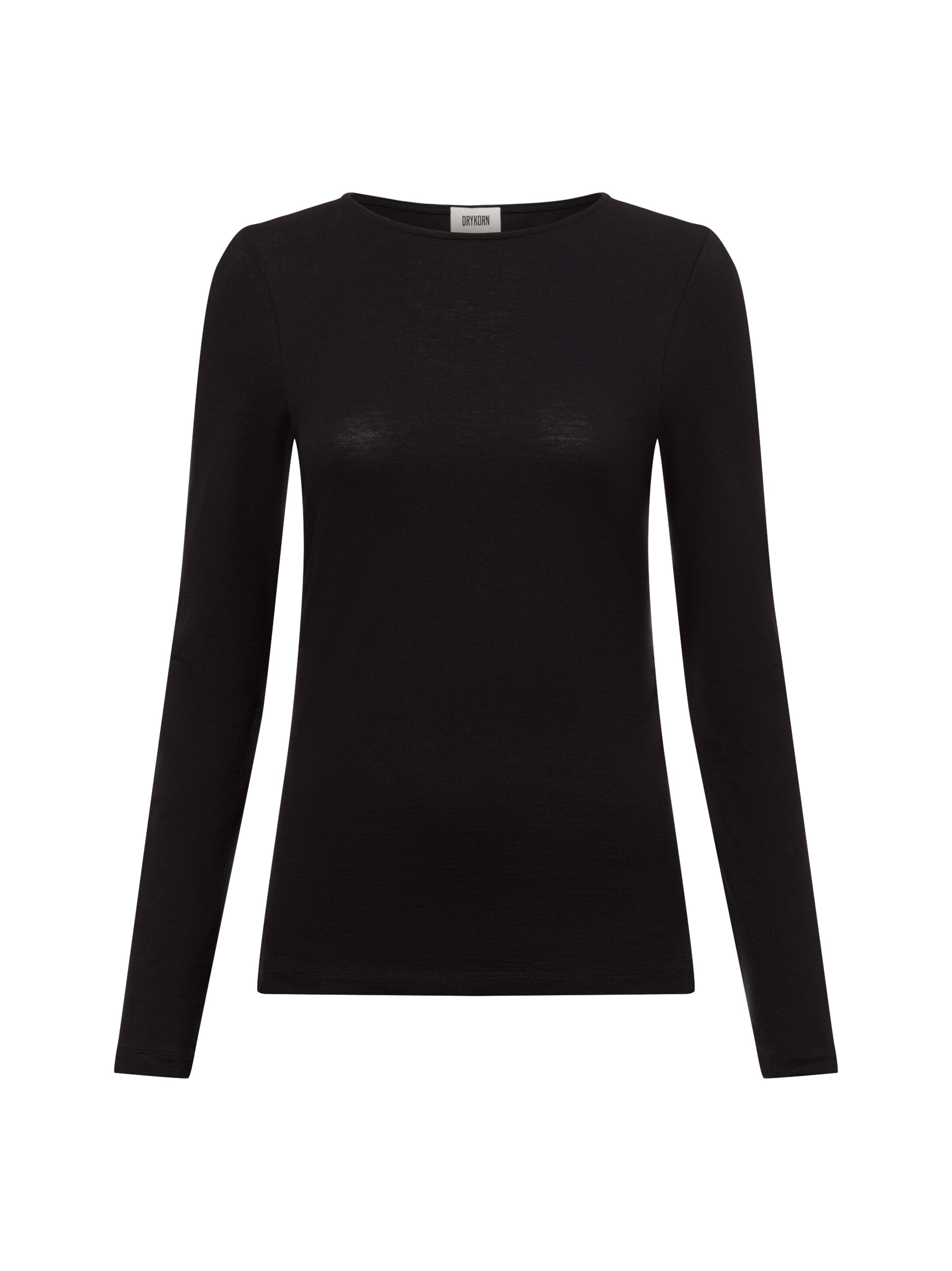 DRYKORN Shirt 'Renbie' in Zwart: voorkant