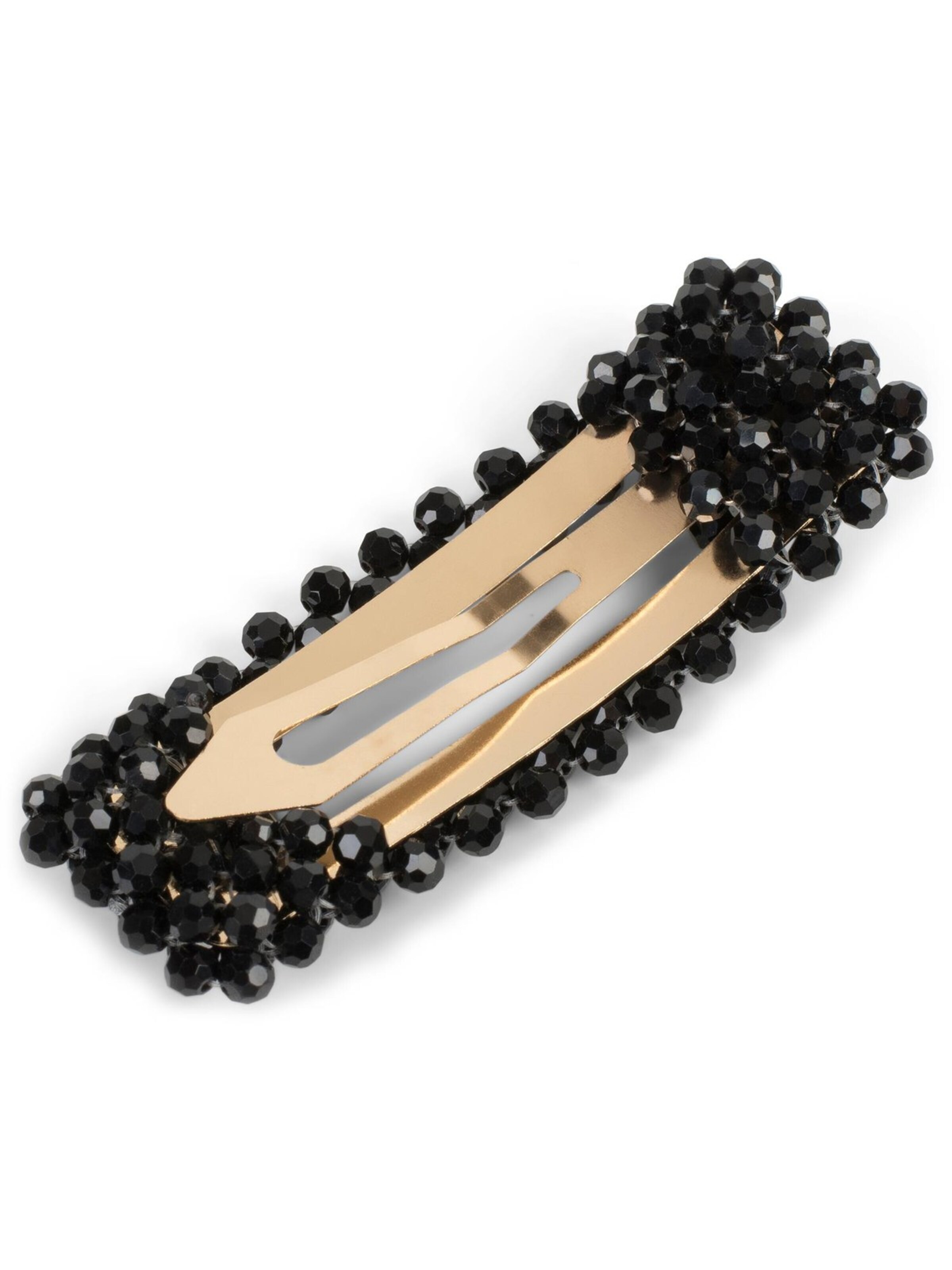 styleBREAKER Haarschmuck 'Rechteckige Kunststoff Perlen Haarspange'‌‌‌‌‌‌‌‌‌‌ in Schwarz