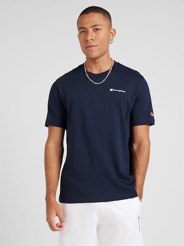 Maglietta di Champion Authentic Athletic Apparel in blu: frontale
