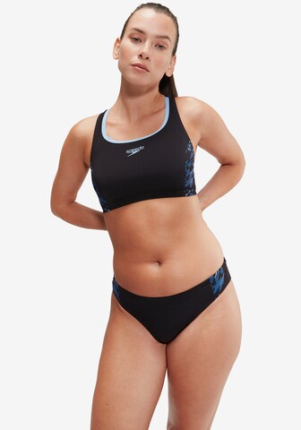 SPEEDO Bralette Bikini in Black: front