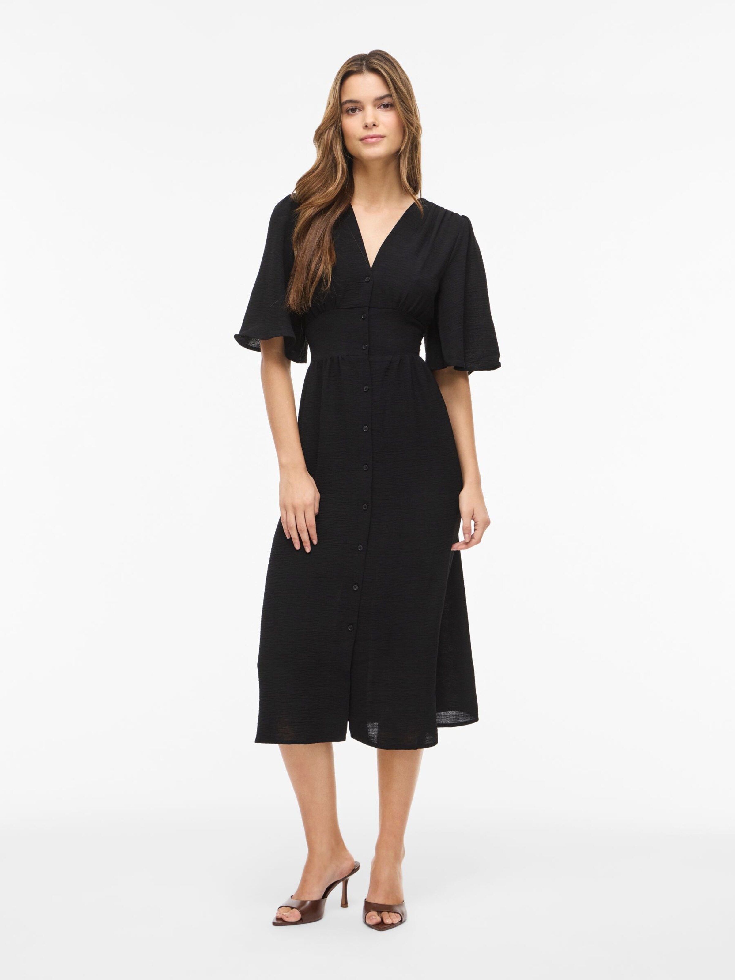 Robe 'VISKOV' VILA en noir : devant