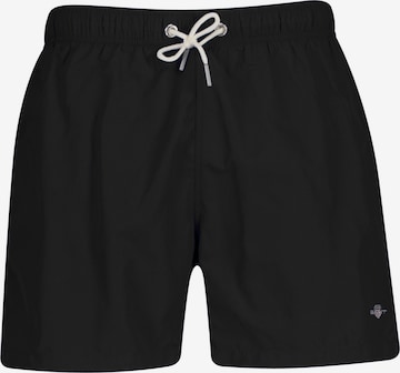 Shorts de bain GANT en noir : devant