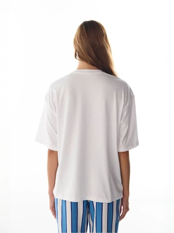 Chemise de nuit 'Lounge-Oberteile' Penti en blanc