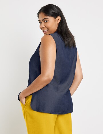 SAMOON Bluse in Blau