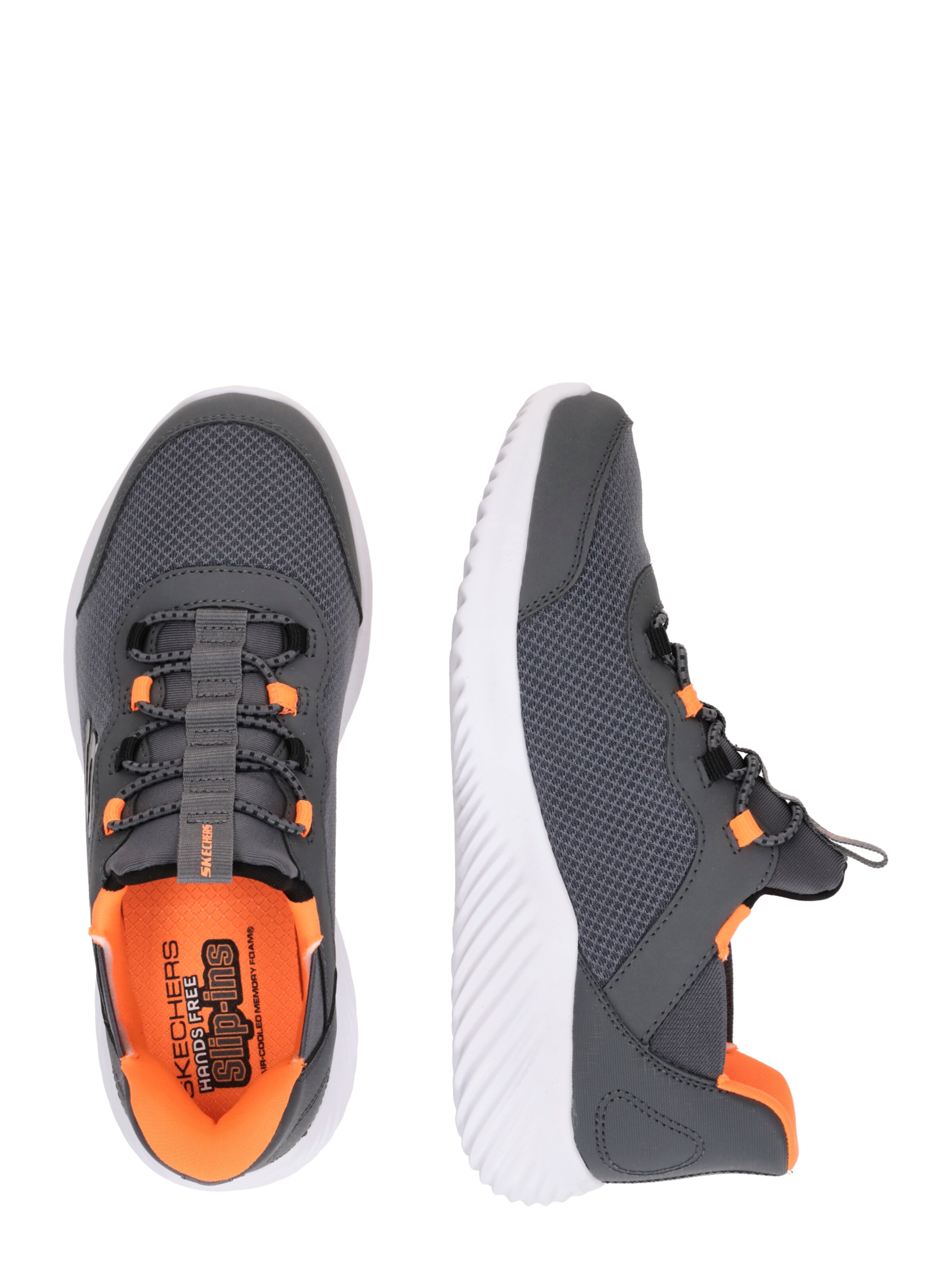 SKECHERS Sneakers 'BOUNDER - BRISK-BURST' in Grijs