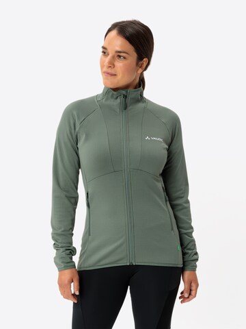 VAUDE Athletic fleece jacket 'Monviso' in Green: front