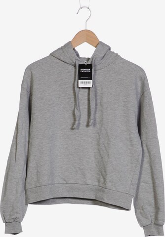 NA-KD Sweatshirt & Zip-Up Hoodie in M in Grey: front