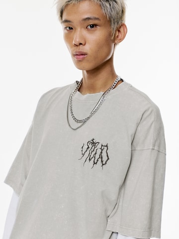 Pull&Bear Tričko 'STWD' – šedá