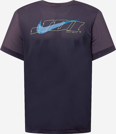 NIKE Functioneel shirt in de kleur Lichtblauw / Lichtgeel / Zwart, Productweergave