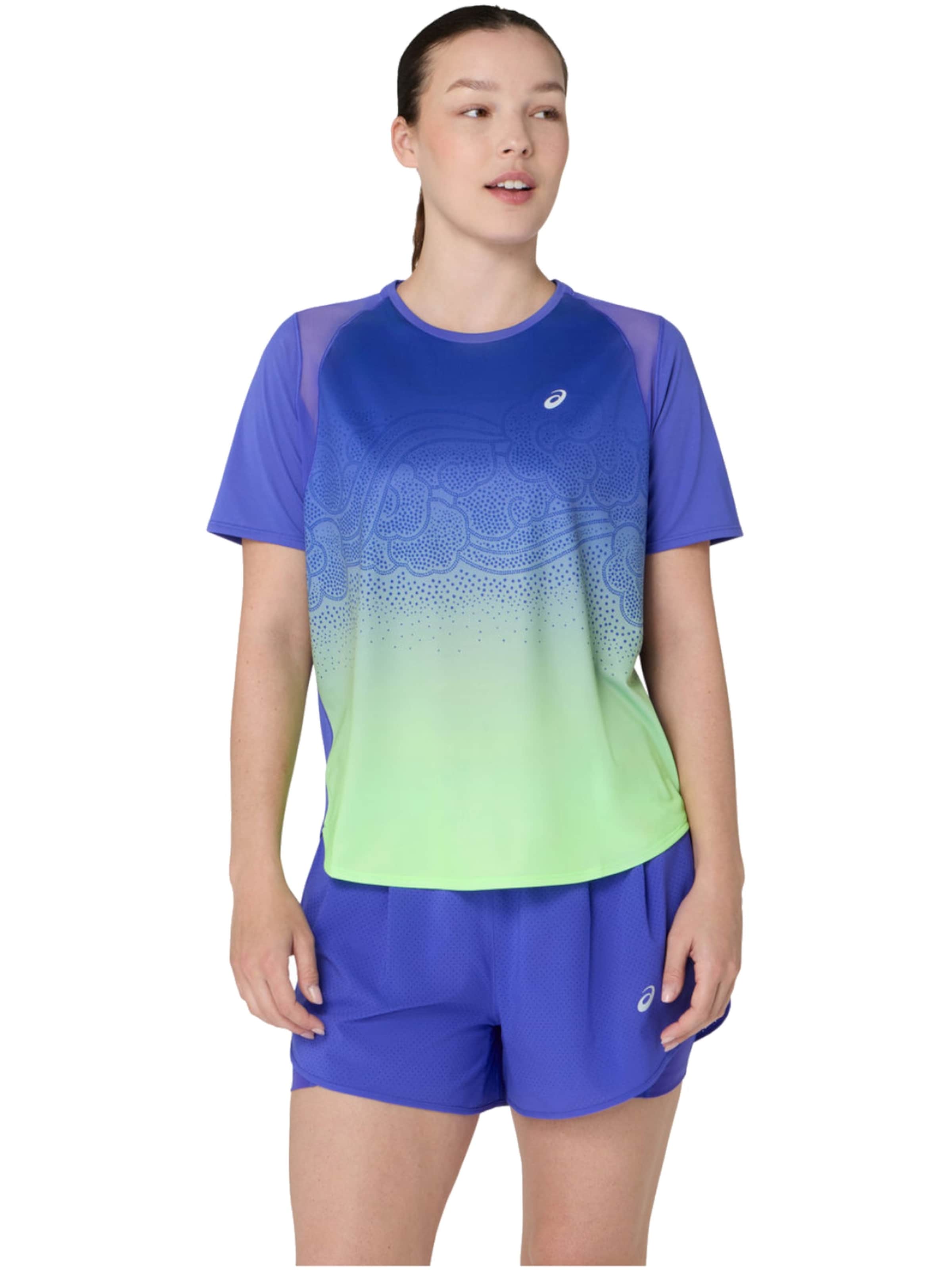 ASICS Shirt 'ASICS Road Fade SS' in Blue: front