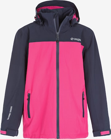 ZigZag Performance Jacket 'Bloomer' in Pink: front