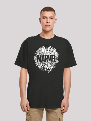 T-Shirt 'Marvel' F4NT4STIC en noir : devant