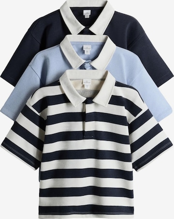 T-Shirt The Set en bleu : devant