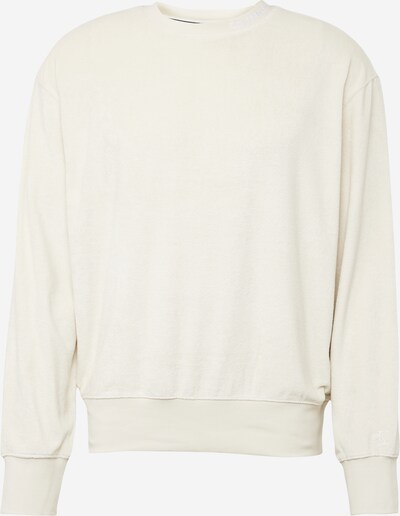 Calvin Klein Jeans Sweat-shirt en blanc / coquille d'oeuf, Vue avec produit