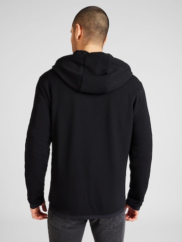 EA7 Emporio Armani Zip-Up Hoodie in Black