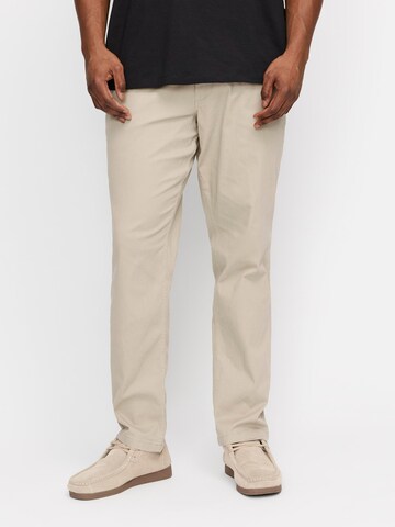 Jack & Jones Plus Slimfit Hose 'JPSTMarco JJDave' in Beige: Vorderseite