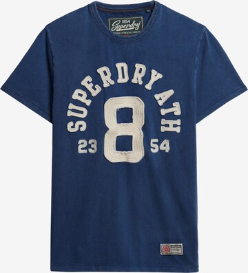 T-Shirt Superdry en bleu : devant