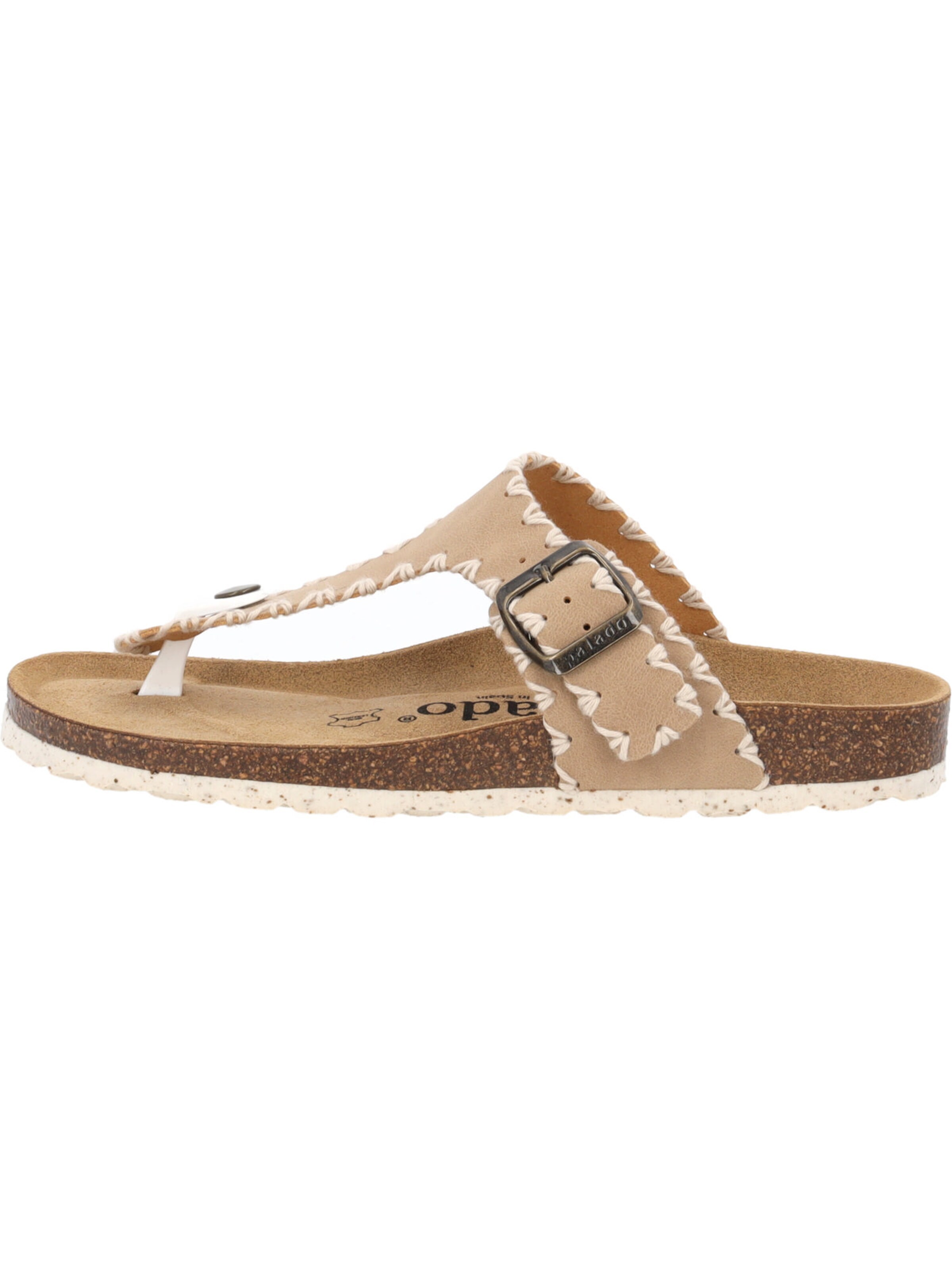Palado T-bar sandals 'Palado Kos Stitch' in Beige