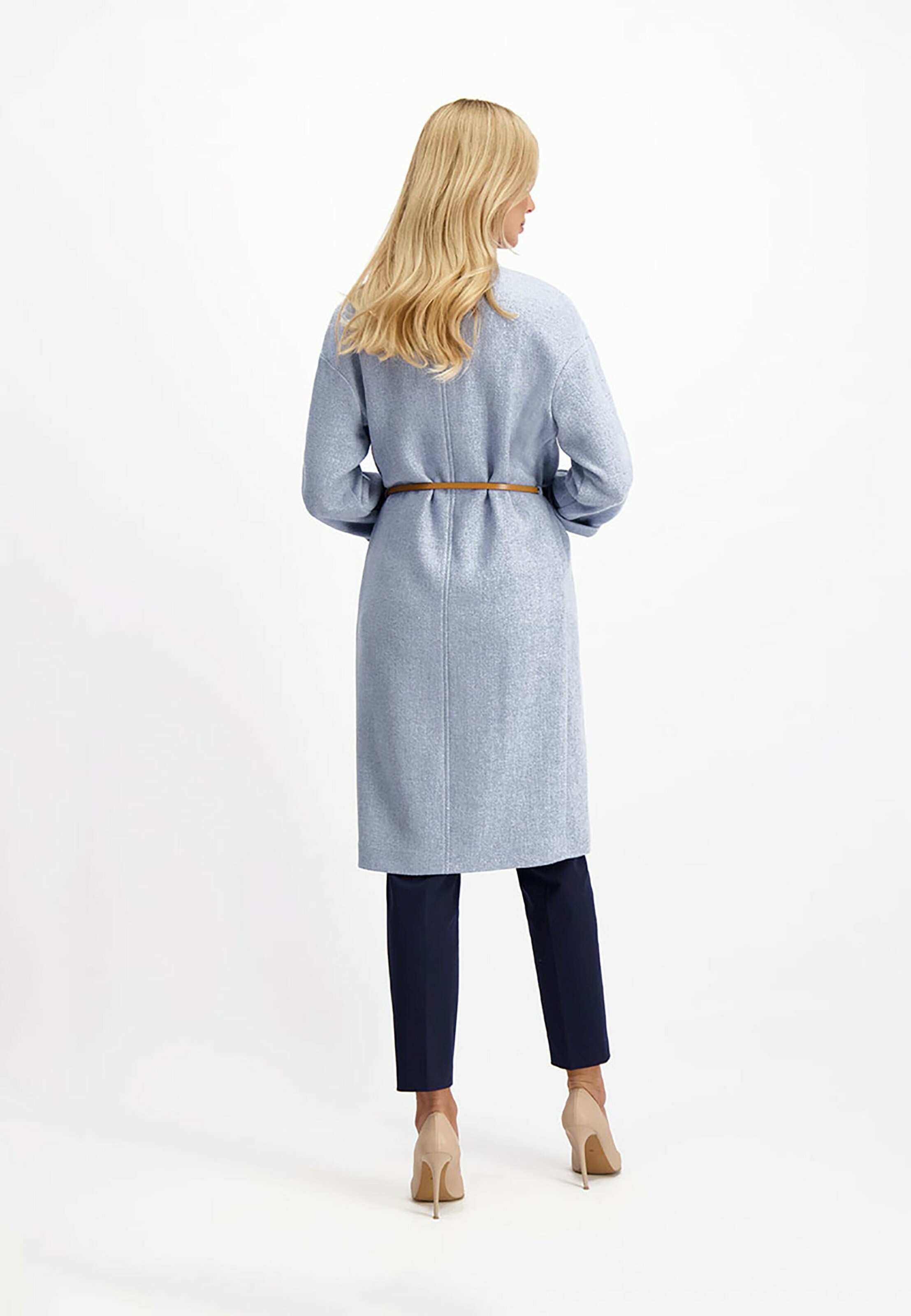 Frauen Mäntel Lavard Mantel in Hellblau - ZU53269 Frauen Mäntel Lavard Mantel in Hellblau - ZU53269