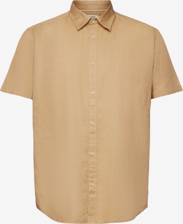 Coupe regular Chemise ESPRIT en beige : devant