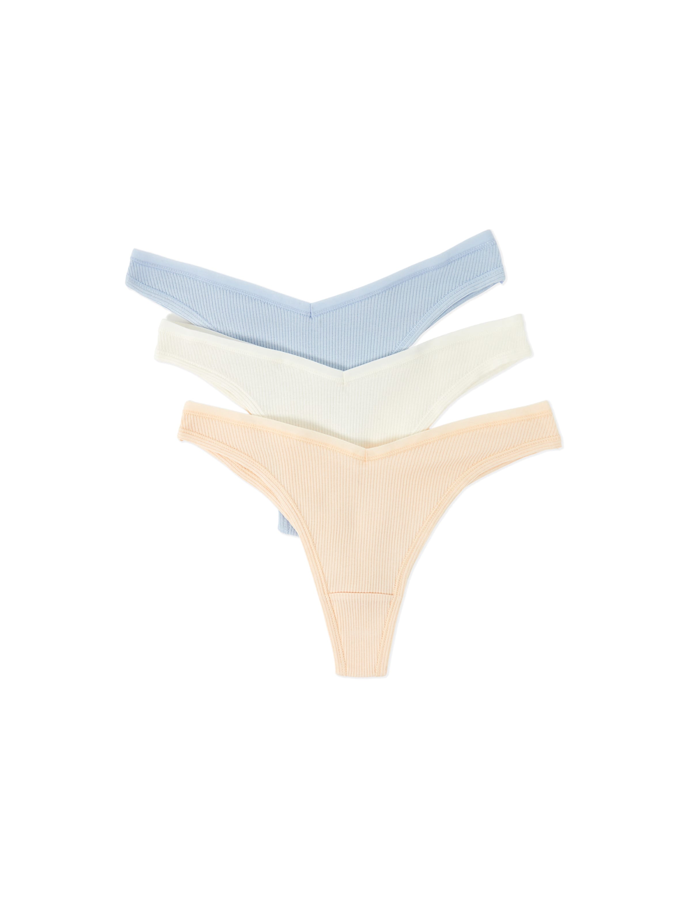 ETAM Thong 'John' in Beige: front