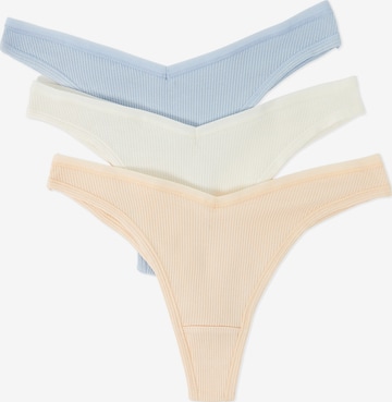 ETAM Thong 'John' in Beige: front