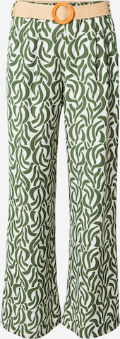 Wide Leg Pantalon à pince 'Mi44laa' ZABAIONE en vert : devant