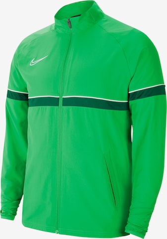 NIKE Athletic Jacket 'Academy 21' in Green: front