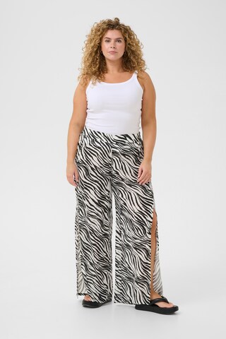 Loosefit Pantalon 'Caisy Ami' KAFFE CURVE en noir