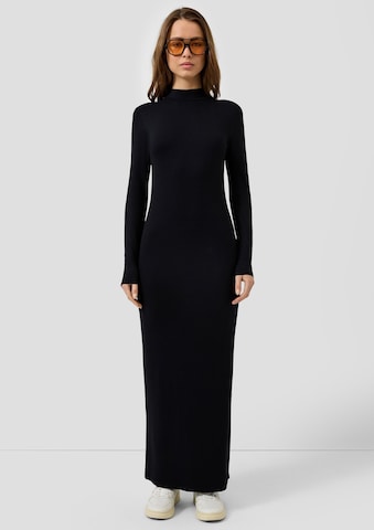 Robes en maille QS en noir : devant