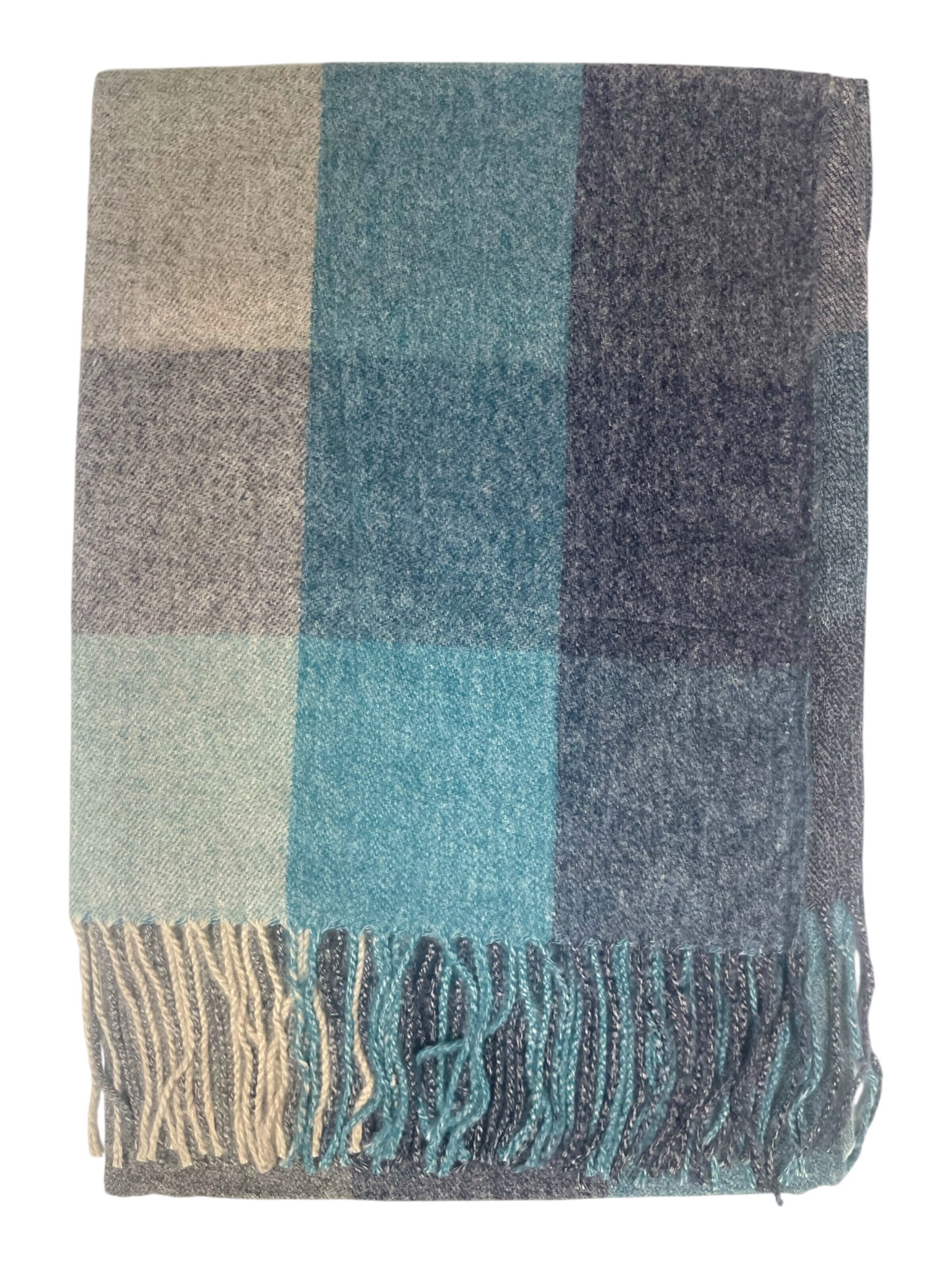 Kumixi Scarf 'Fransen' in Blue