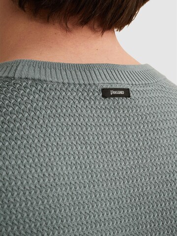 T-Shirt 'T-shirt in cotton/modal with texture' VANGUARD en bleu