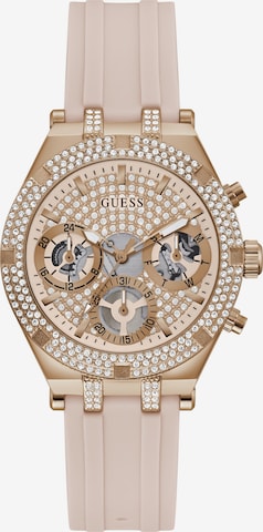 GUESS Analoog horloge ' HEIRESS ' in Roze: voorkant