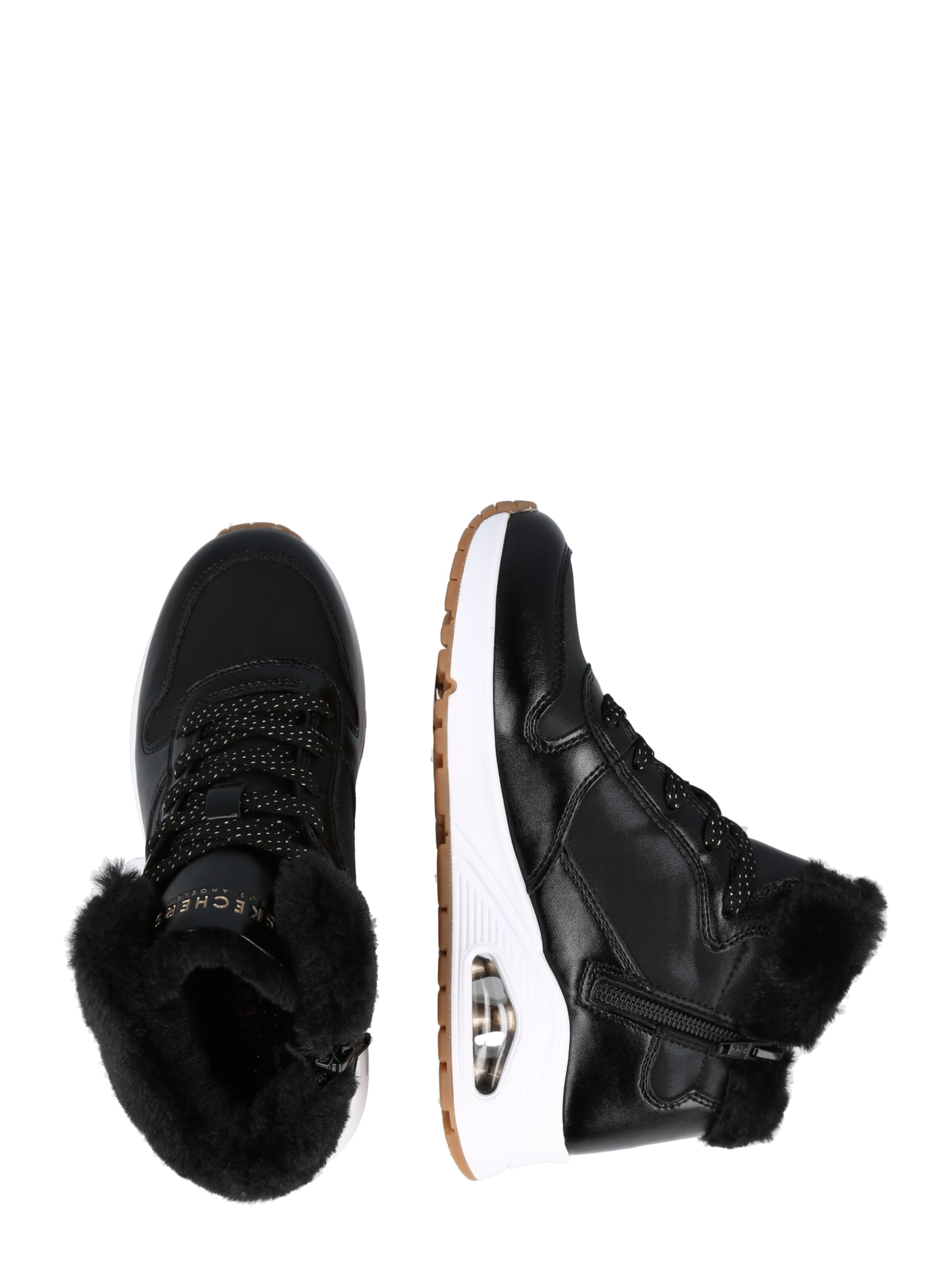 Skechers Kids Boots 'UNO - COZY ON AIR' in Black