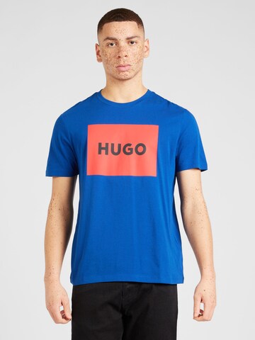 T-Shirt 'Dulive222' HUGO en bleu : devant