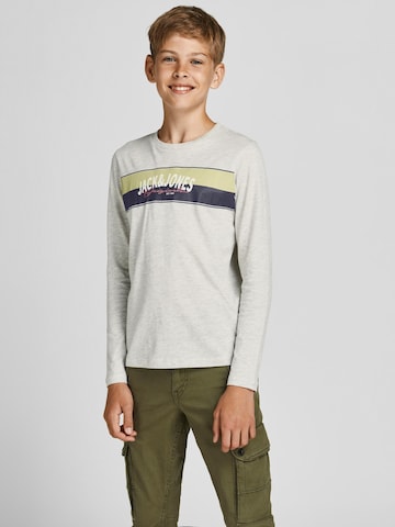 Jack & Jones Junior Koszulka 'Mason' w kolorze szary: przód