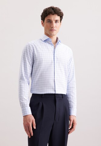 Coupe regular Chemise business SEIDENSTICKER en bleu : devant