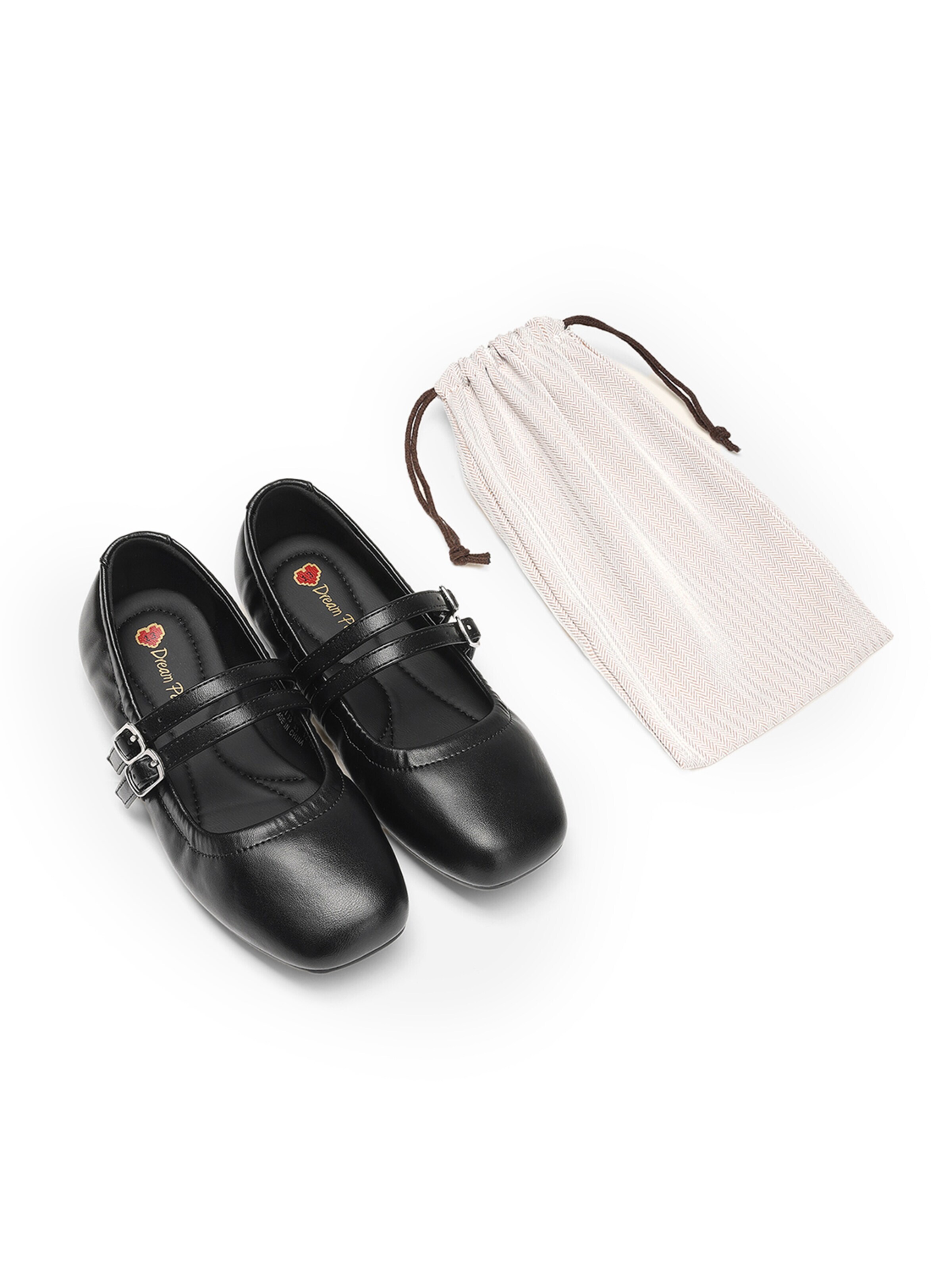 Dream Pairs Ballerina's in Zwart