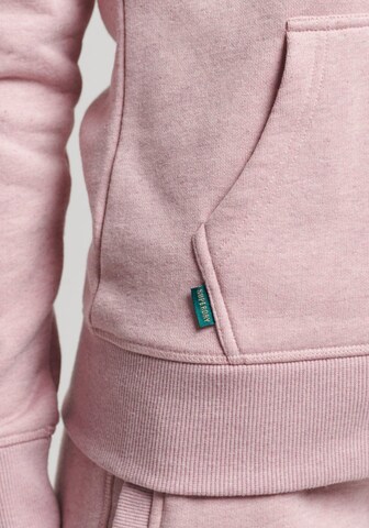 Giacca di felpa di Superdry in rosa