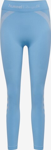 Hummel Skinny Leggings in Blue: front