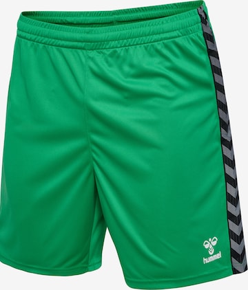 Hummel Regular Workout Pants 'AUTHENTIC' in Green
