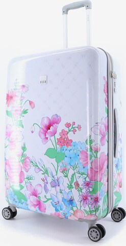 ELLE Suitcase 'Flower' in Mixed colors: front