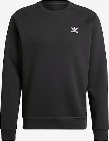ADIDAS ORIGINALS Свитшот 'Trefoil Essentials' в Черный: спереди