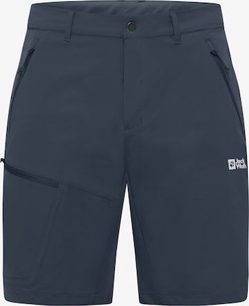 JACK WOLFSKIN Regular Outdoorbroek in Blauw: voorkant