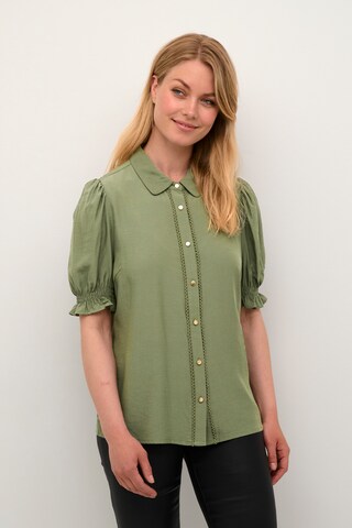 CULTURE Blouse 'Asmine' in Groen: voorkant